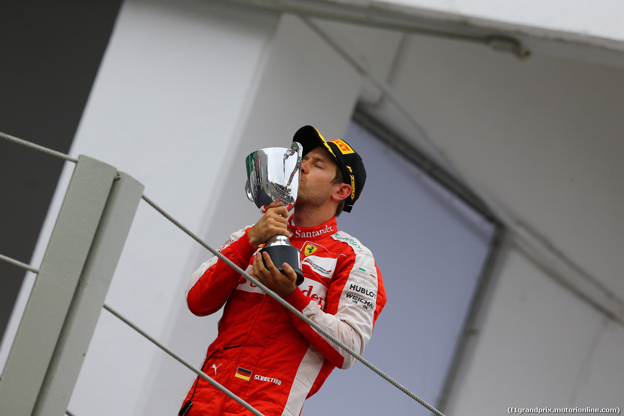 GP BRASILE, 15.11.2015 - Gara, terzo Sebastian Vettel (GER) Ferrari SF15-T