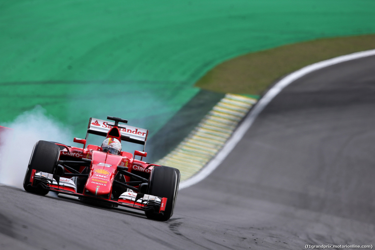 GP BRASILE, 15.11.2015 - Gara, Sebastian Vettel (GER) Ferrari SF15-T