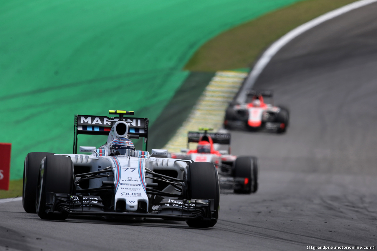 GP BRASILE, 15.11.2015 - Gara, Valtteri Bottas (FIN) Williams F1 Team FW37