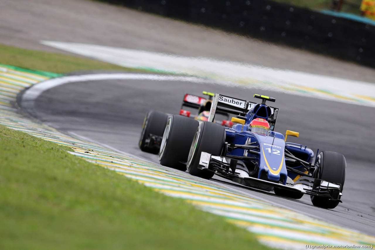 GP BRASILE, 15.11.2015 - Gara, Felipe Nasr (BRA) Sauber C34