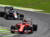 GP BRASILE, 15.11.2015 - Gara, Kimi Raikkonen (FIN) Ferrari SF15-T davanti a Fernando Alonso (ESP) McLaren Honda MP4-30