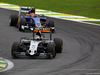 GP BRASILE, 15.11.2015 - Gara, Sergio Perez (MEX) Sahara Force India F1 VJM08 davanti a Felipe Nasr (BRA) Sauber C34