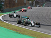 GP BRASILE, 15.11.2015 - Gara, Nico Rosberg (GER) Mercedes AMG F1 W06 davanti a Lewis Hamilton (GBR) Mercedes AMG F1 W06