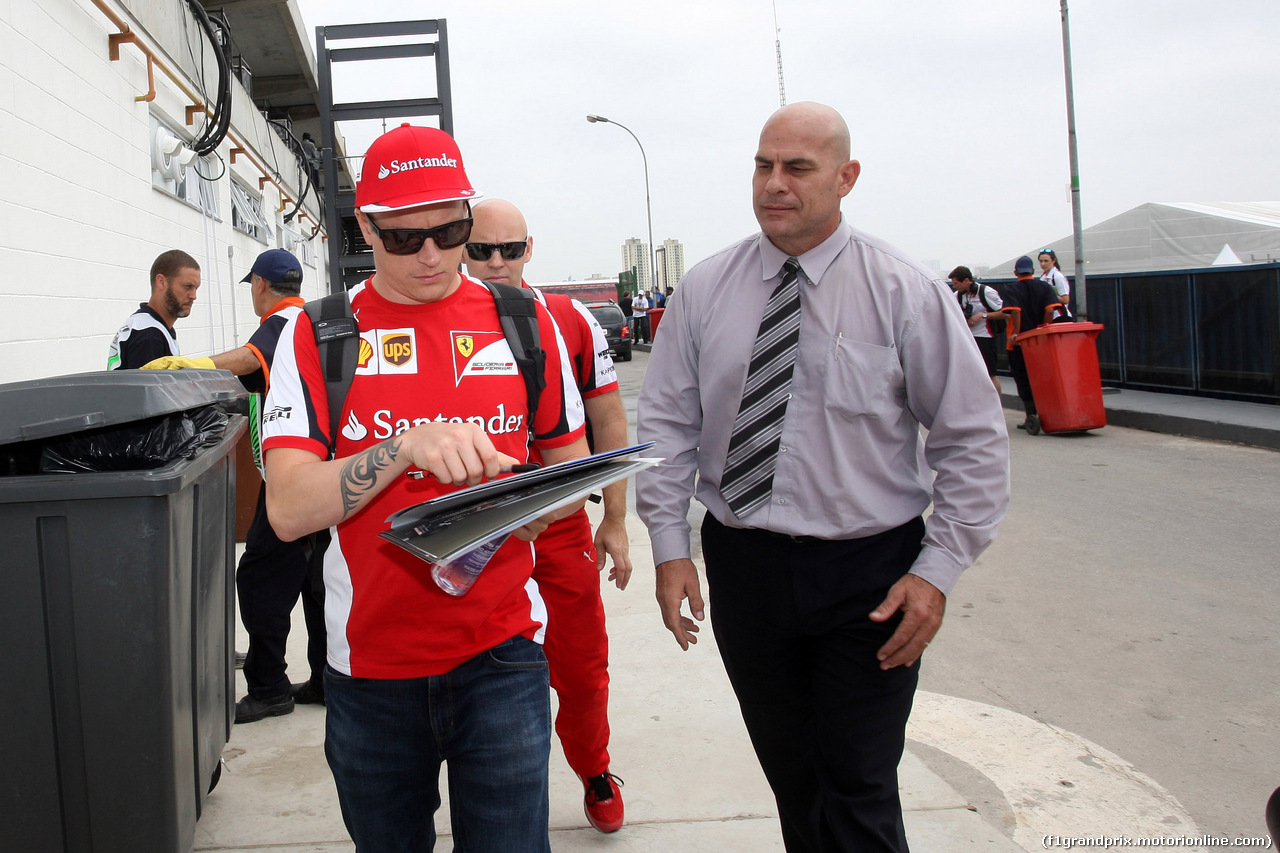 GP BRASILE, 12.11.2015- Kimi Raikkonen (FIN) Ferrari SF15-T