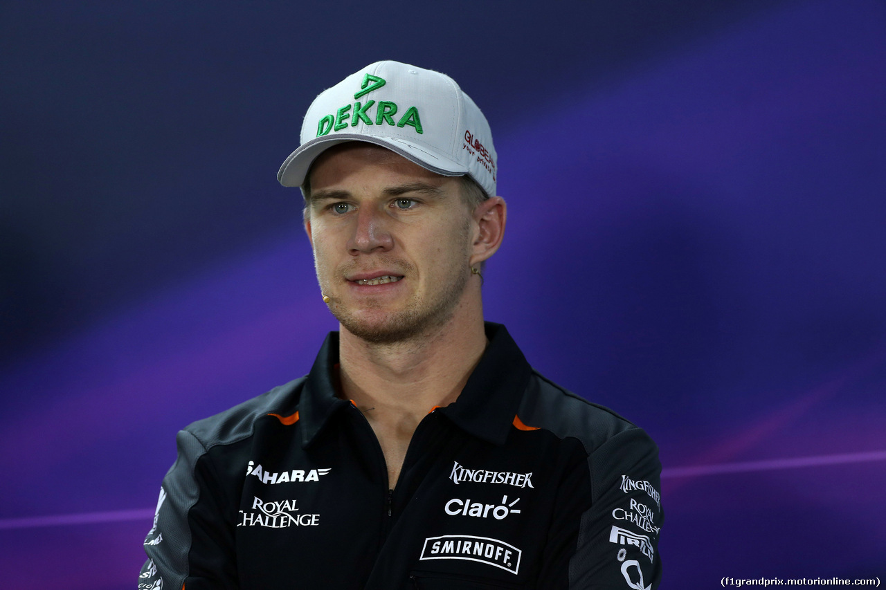 GP BRASILE, 12.11.2015 - Conferenza Stampa, Nico Hulkenberg (GER) Sahara Force India F1 VJM08