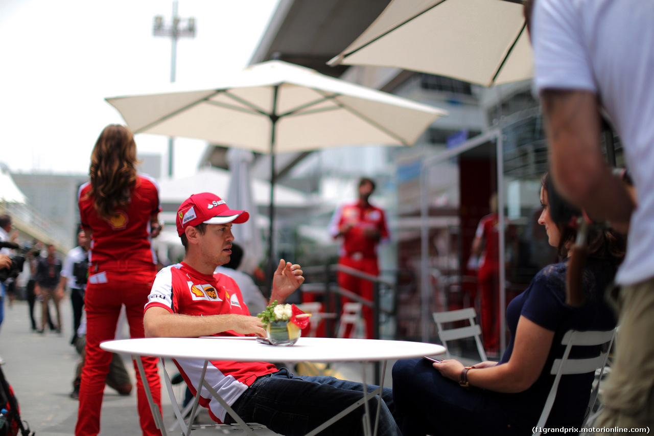 GP BRASILE, 12.11.2015 - Sebastian Vettel (GER) Ferrari SF15-T