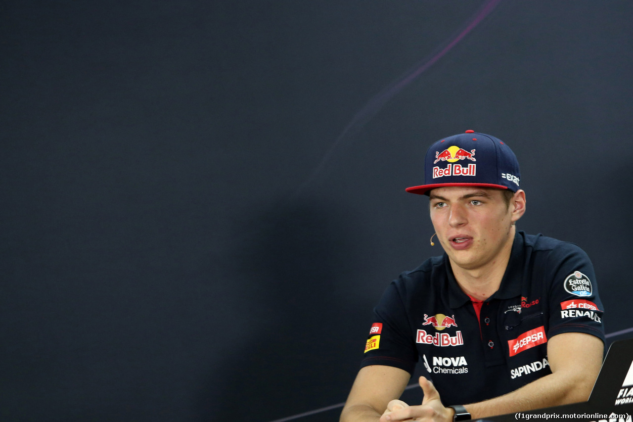 GP BRASILE, 12.11.2015 - Conferenza Stampa, Max Verstappen (NED) Scuderia Toro Rosso STR10