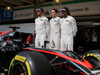 GP BRASILE, 12.11.2015 - Mclarem team photograph, Jenson Button (GBR)  McLaren Honda MP4-30, Stoffel Vandoorne (BEL) Third driver, Mclaren Honda e Fernando Alonso (ESP) McLaren Honda MP4-30