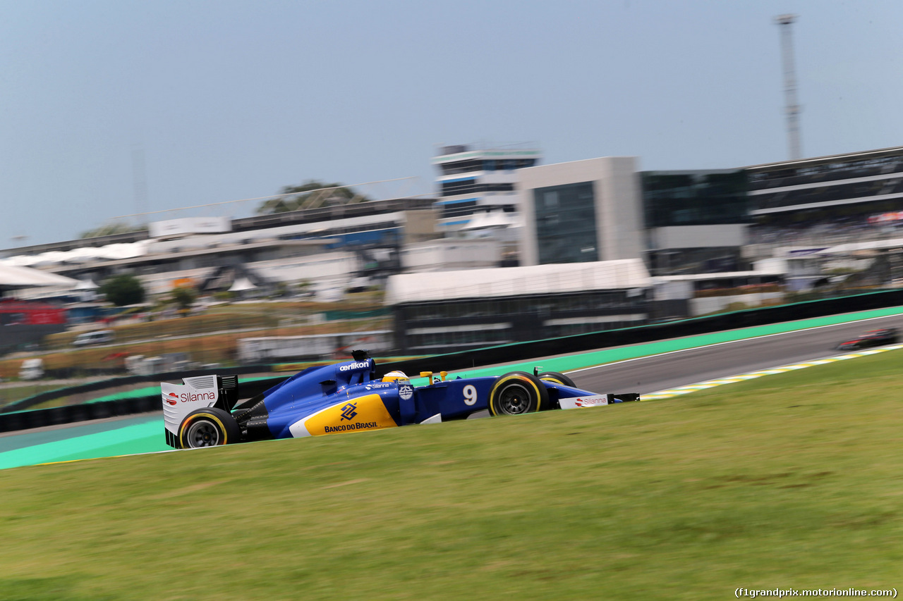 GP BRASILE, 14.11.2015 - Prove Libere 3, Marcus Ericsson (SUE) Sauber C34