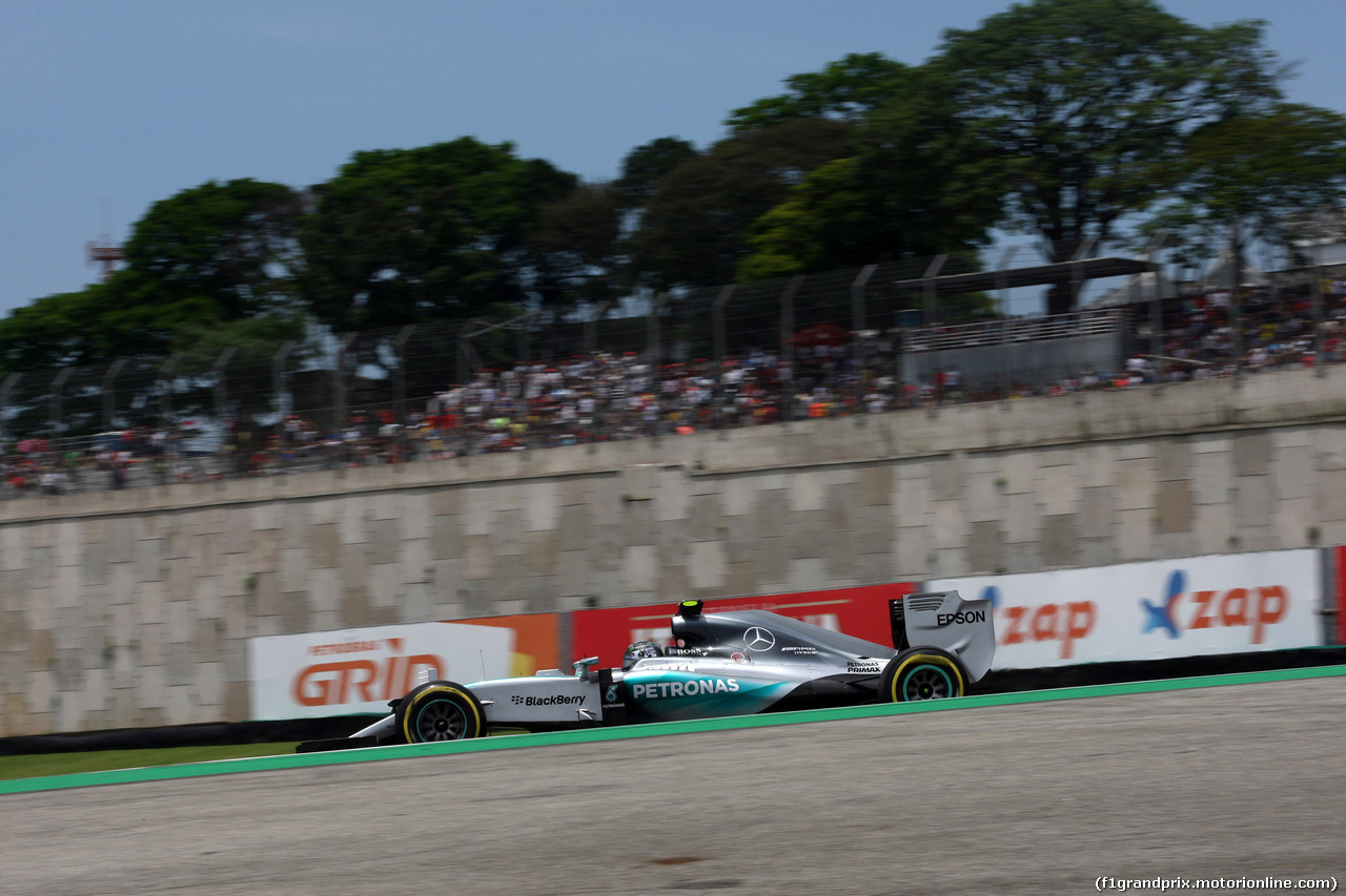 GP BRASILE, 14.11.2015 - Prove Libere 3, Nico Rosberg (GER) Mercedes AMG F1 W06
