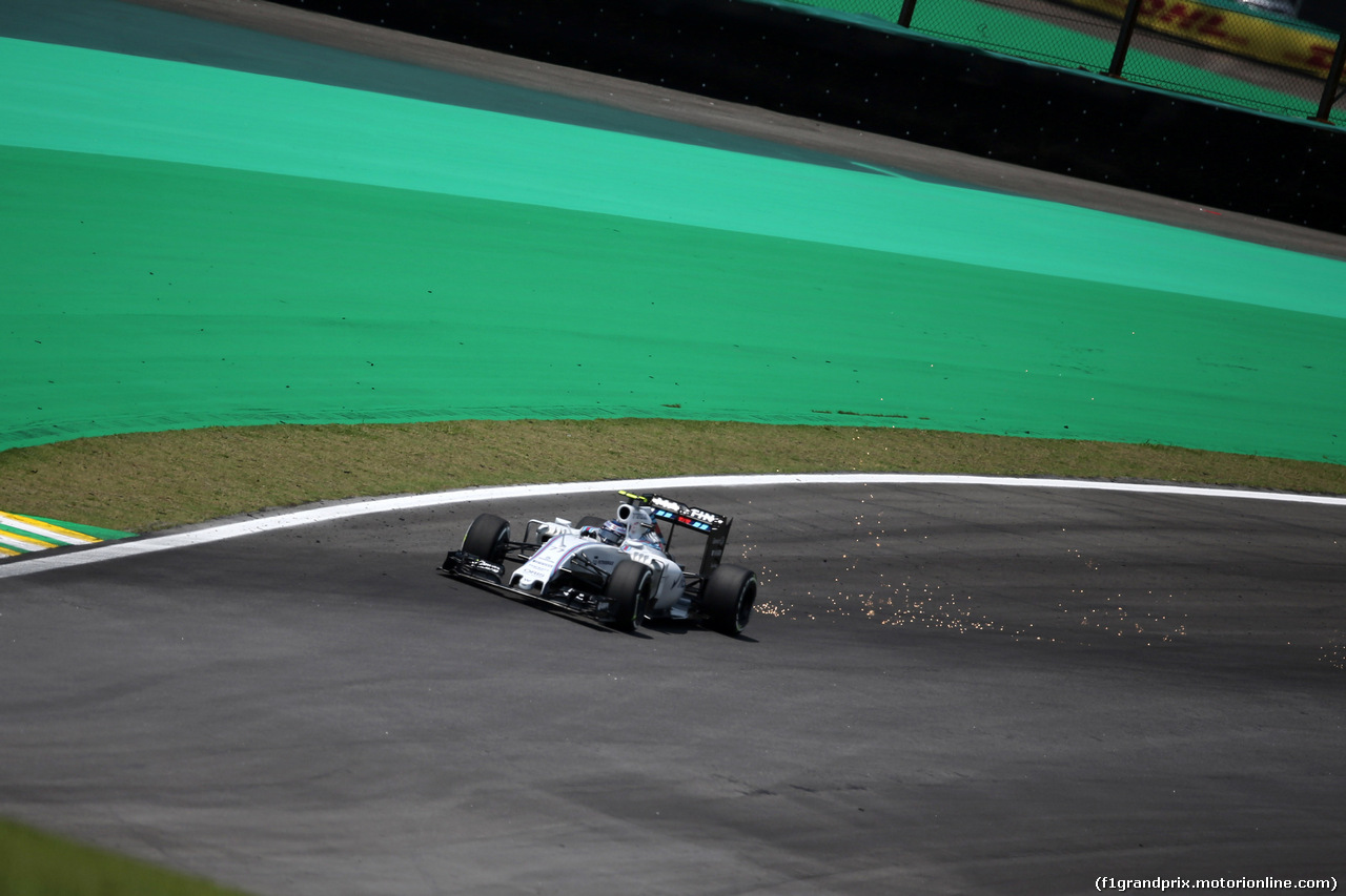 GP BRASILE, 14.11.2015 - Prove Libere 3, Valtteri Bottas (FIN) Williams F1 Team FW37