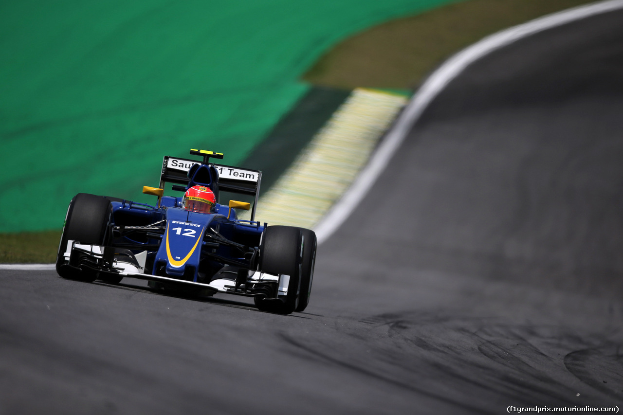 GP BRASILE, 14.11.2015 - Prove Libere 3, Felipe Nasr (BRA) Sauber C34