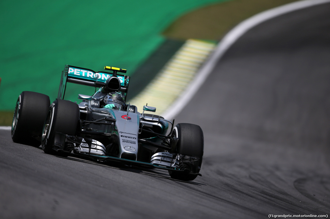 GP BRASILE, 14.11.2015 - Prove Libere 3, Nico Rosberg (GER) Mercedes AMG F1 W06