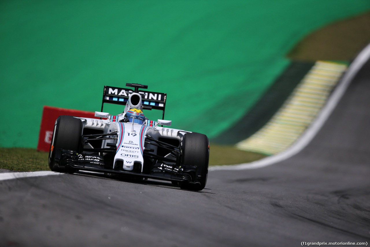 GP BRASILE, 14.11.2015 - Prove Libere 3, Felipe Massa (BRA) Williams F1 Team FW37