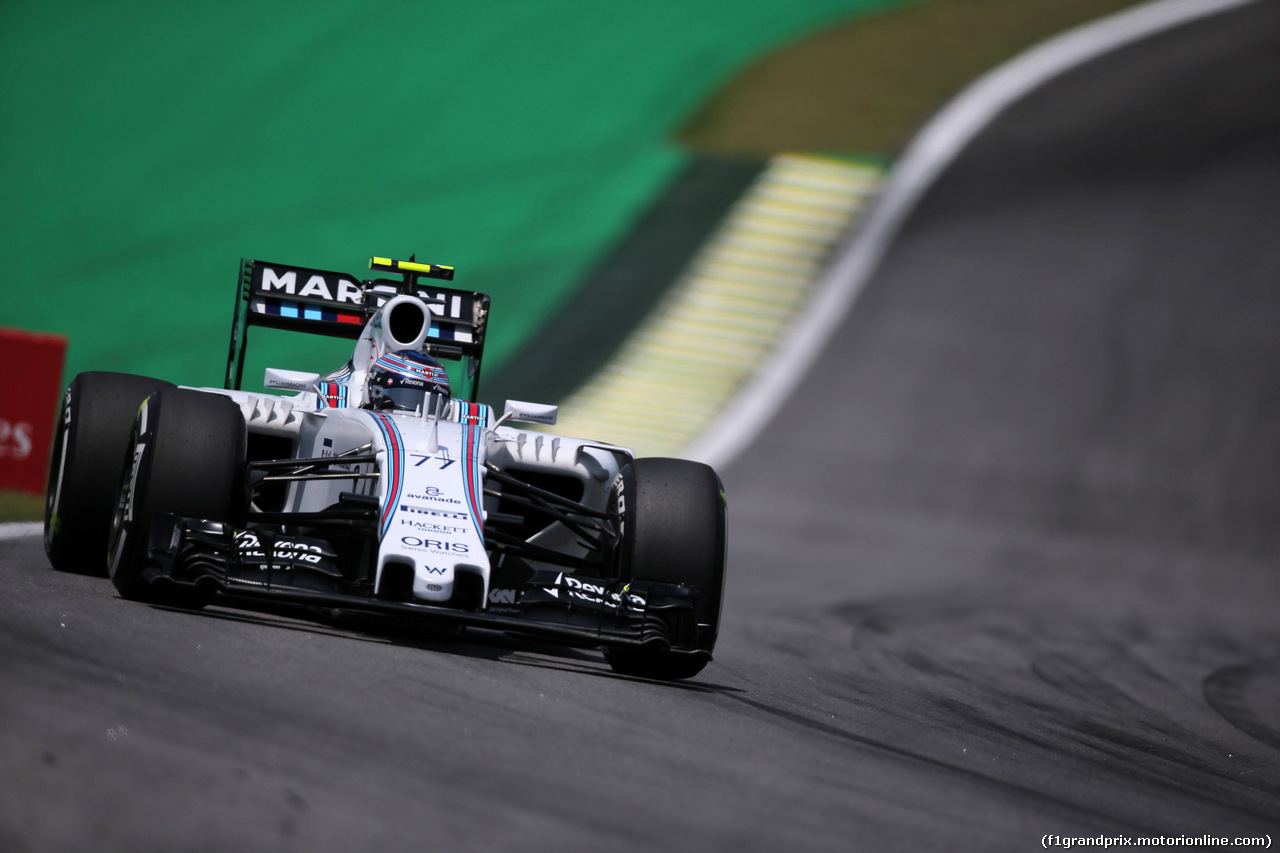 GP BRASILE, 14.11.2015 - Prove Libere 3, Valtteri Bottas (FIN) Williams F1 Team FW37