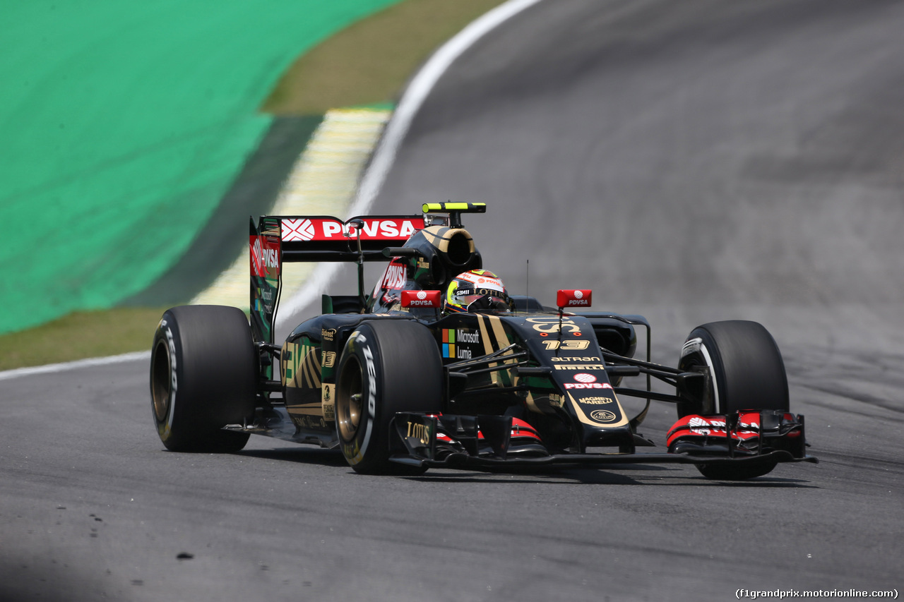 GP BRASILE, 14.11.2015 - Prove Libere 3, Pastor Maldonado (VEN) Lotus F1 Team E23