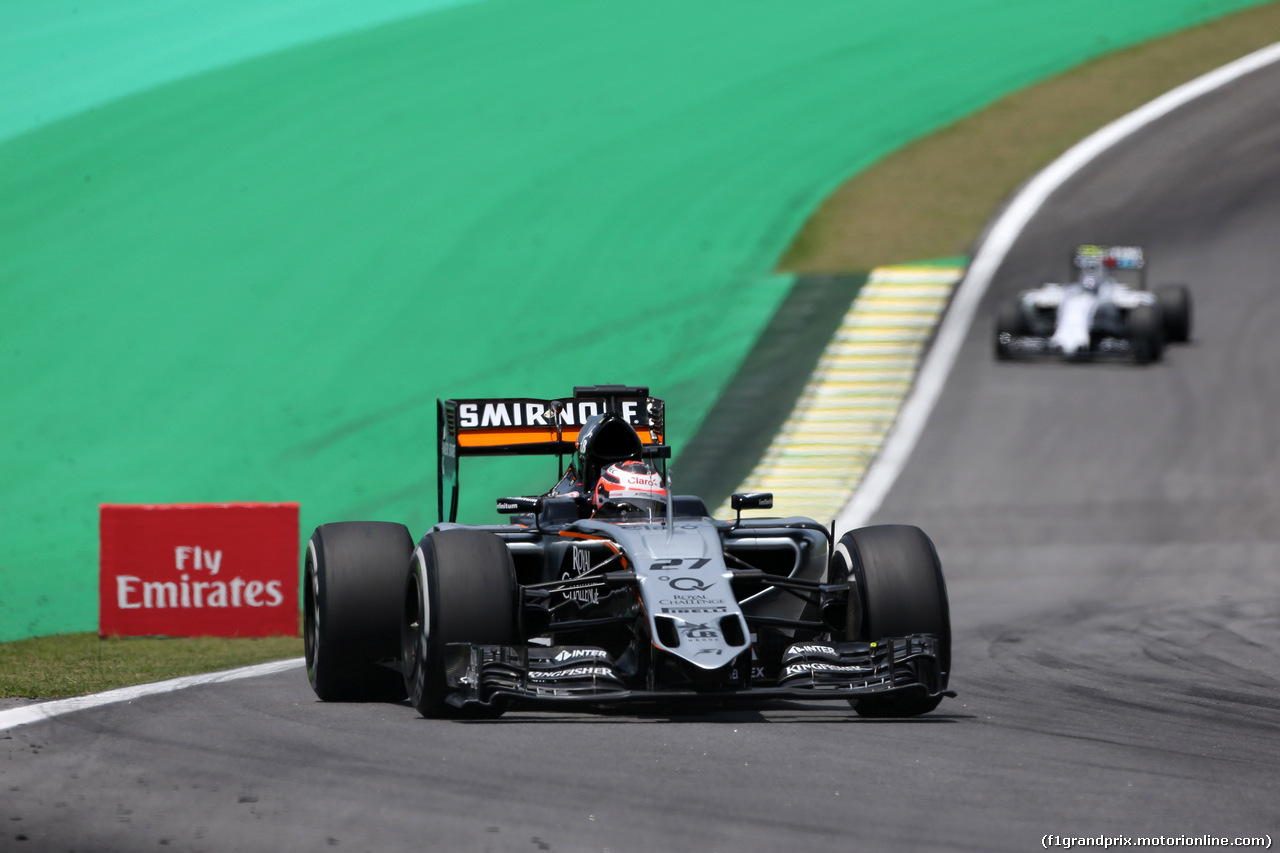 GP BRASILE, 14.11.2015 - Prove Libere 3, Nico Hulkenberg (GER) Sahara Force India F1 VJM08