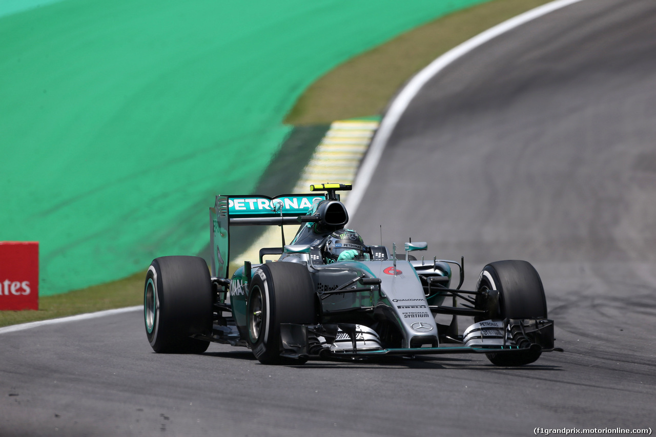 GP BRASILE, 14.11.2015 - Prove Libere 3, Nico Rosberg (GER) Mercedes AMG F1 W06