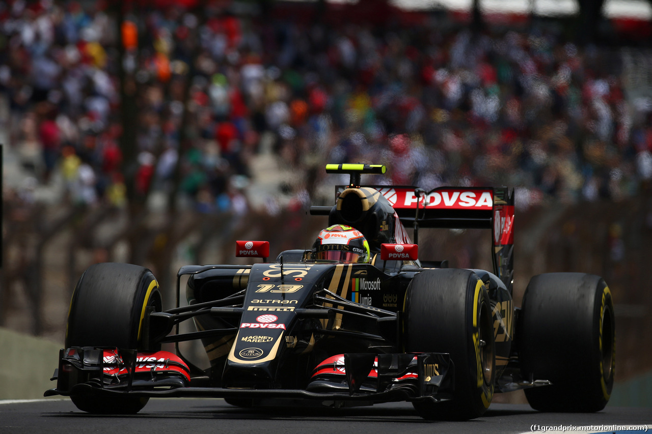 GP BRASILE, 14.11.2015 - Prove Libere 3, Pastor Maldonado (VEN) Lotus F1 Team E23