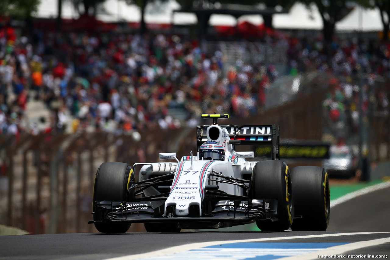 GP BRASILE, 14.11.2015 - Prove Libere 3, Valtteri Bottas (FIN) Williams F1 Team FW37