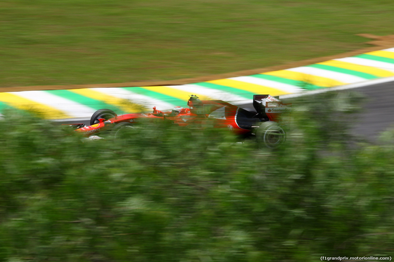 GP BRASILE, 14.11.2015 - Prove Libere 3, Kimi Raikkonen (FIN) Ferrari SF15-T