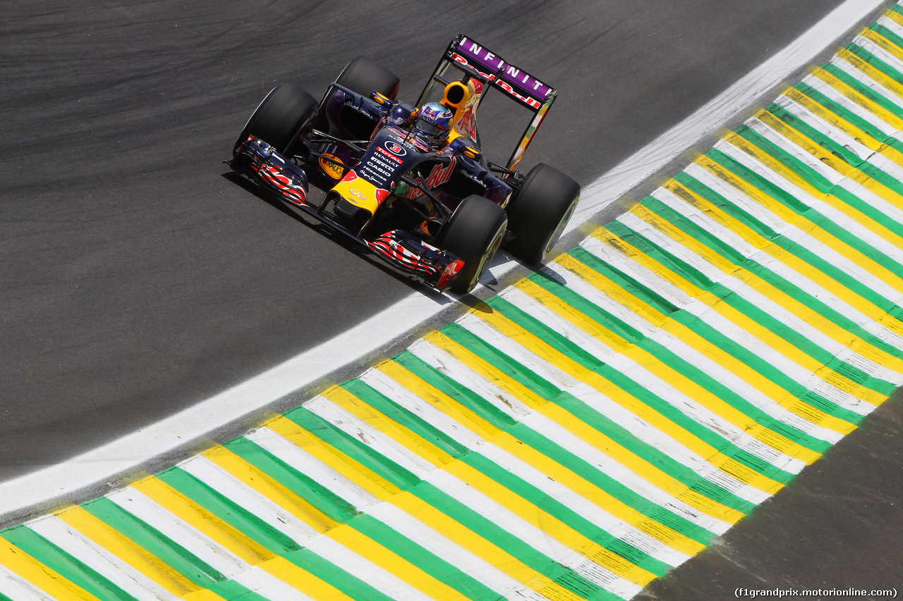 GP BRASILE, 14.11.2015 - Prove Libere 3, Daniel Ricciardo (AUS) Red Bull Racing RB11