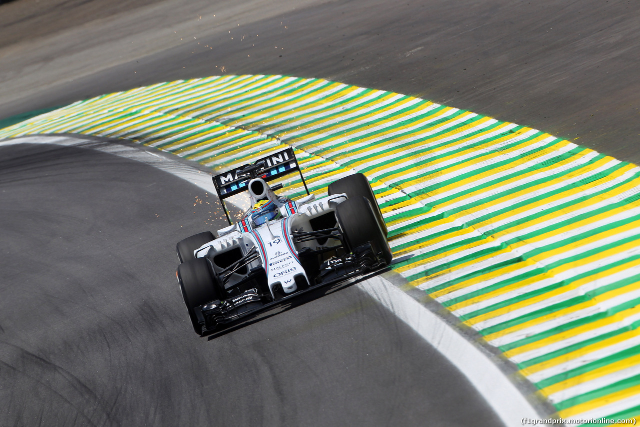 GP BRASILE, 14.11.2015 - Prove Libere 3, Felipe Massa (BRA) Williams F1 Team FW37