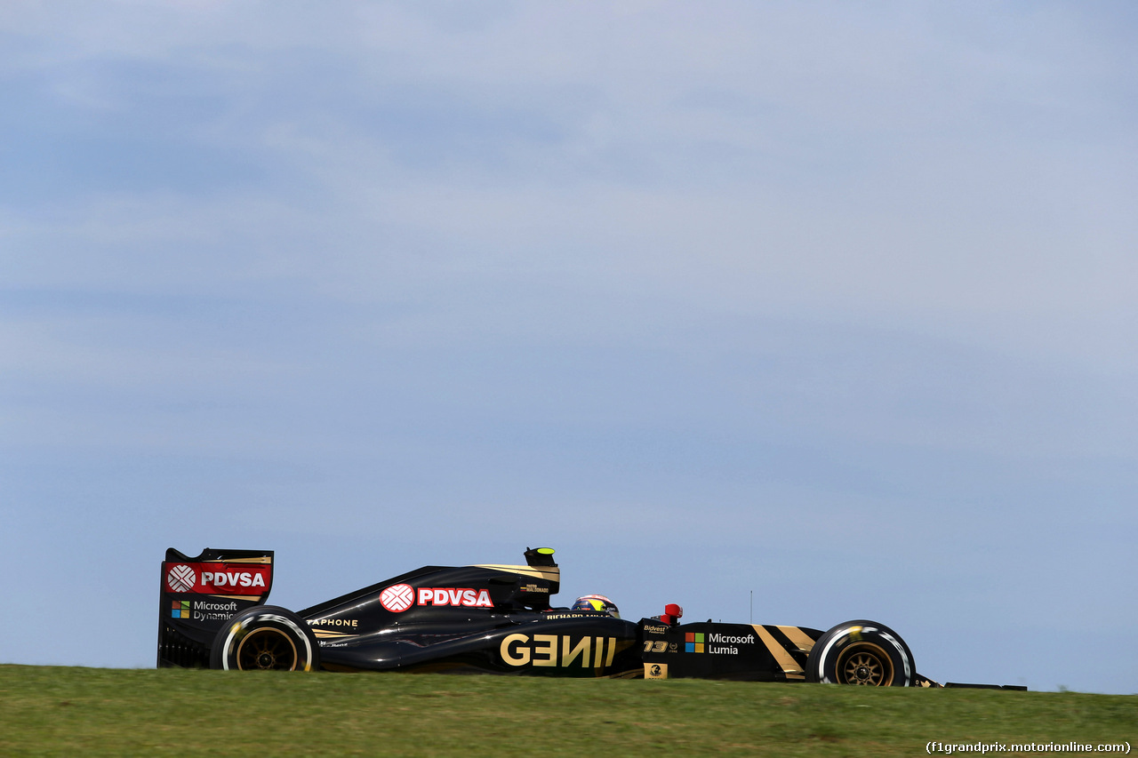 GP BRASILE, 14.11.2015 - Prove Libere 3, Pastor Maldonado (VEN) Lotus F1 Team E23