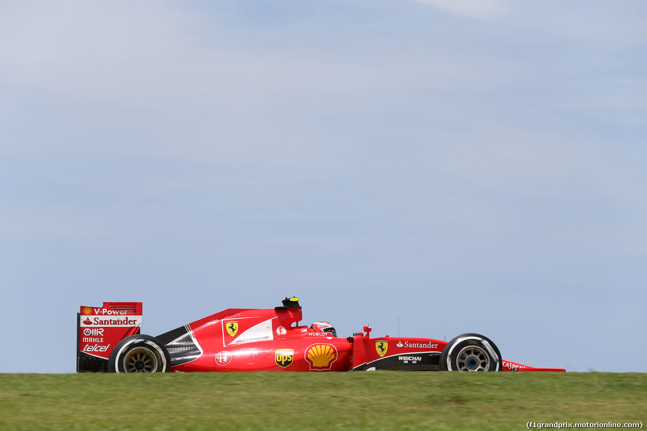 GP BRASILE, 14.11.2015 - Prove Libere 3, Kimi Raikkonen (FIN) Ferrari SF15-T