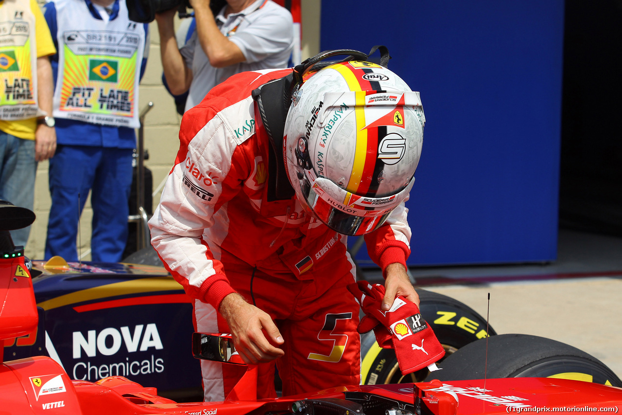 GP BRASILE, 14.11.2015 - Qualifiche, Sebastian Vettel (GER) Ferrari SF15-T