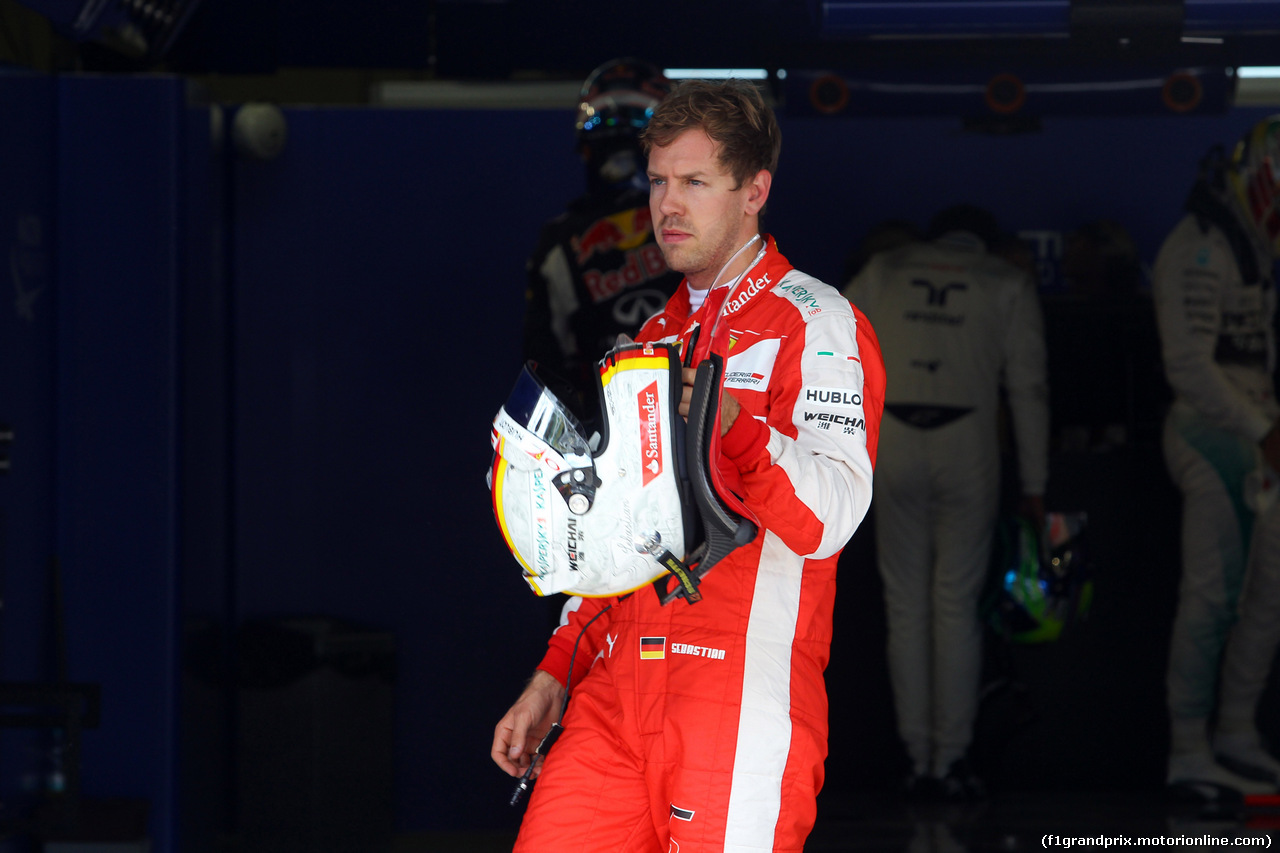 GP BRASILE, 14.11.2015 - Qualifiche, terzo Sebastian Vettel (GER) Ferrari SF15-T