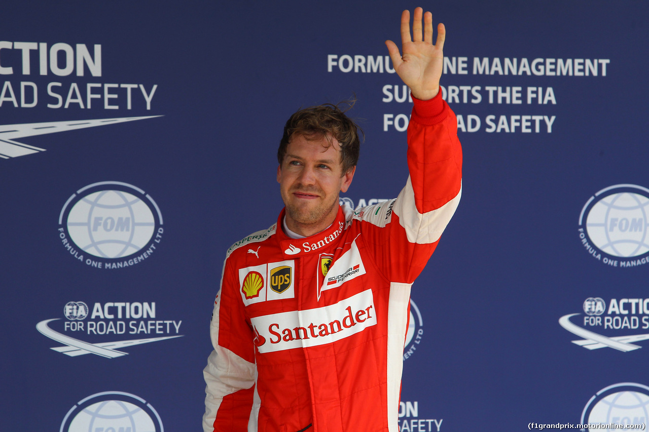 GP BRASILE, 14.11.2015 - Qualifiche, terzo Sebastian Vettel (GER) Ferrari SF15-T