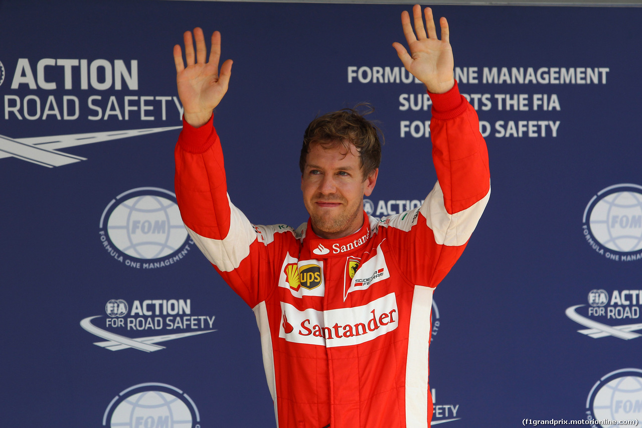 GP BRASILE, 14.11.2015 - Qualifiche, terzo Sebastian Vettel (GER) Ferrari SF15-T