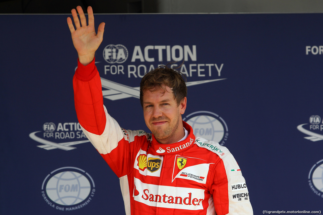 GP BRASILE, 14.11.2015 - Qualifiche, terzo Sebastian Vettel (GER) Ferrari SF15-T