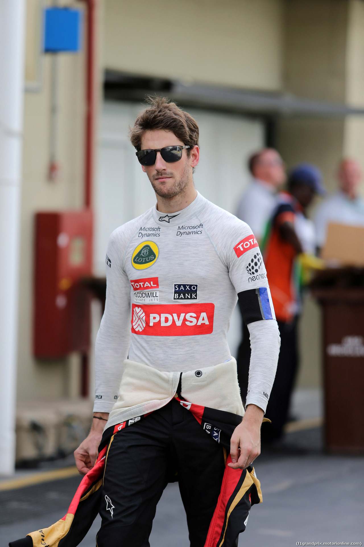 GP BRASILE, 14.11.2015 - Qualifiche, Romain Grosjean (FRA) Lotus F1 Team E23