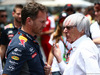 GP BRASILE, 14.11.2015 - Free Practice 3, Christian Horner (GBR), Red Bull Racing, Sporting Director e Bernie Ecclestone (GBR), President e CEO of FOM