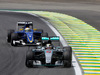 GP BRASILE, 14.11.2015 - Free Practice 3, Lewis Hamilton (GBR) Mercedes AMG F1 W06 e Marcus Ericsson (SUE) Sauber C34