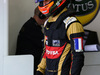 GP BRASILE, 14.11.2015 - Free Practice 3, Romain Grosjean (FRA) Lotus F1 Team E23 wears a Tricolore as a mark of respect to the victmsof the Paris terrorist attacks.