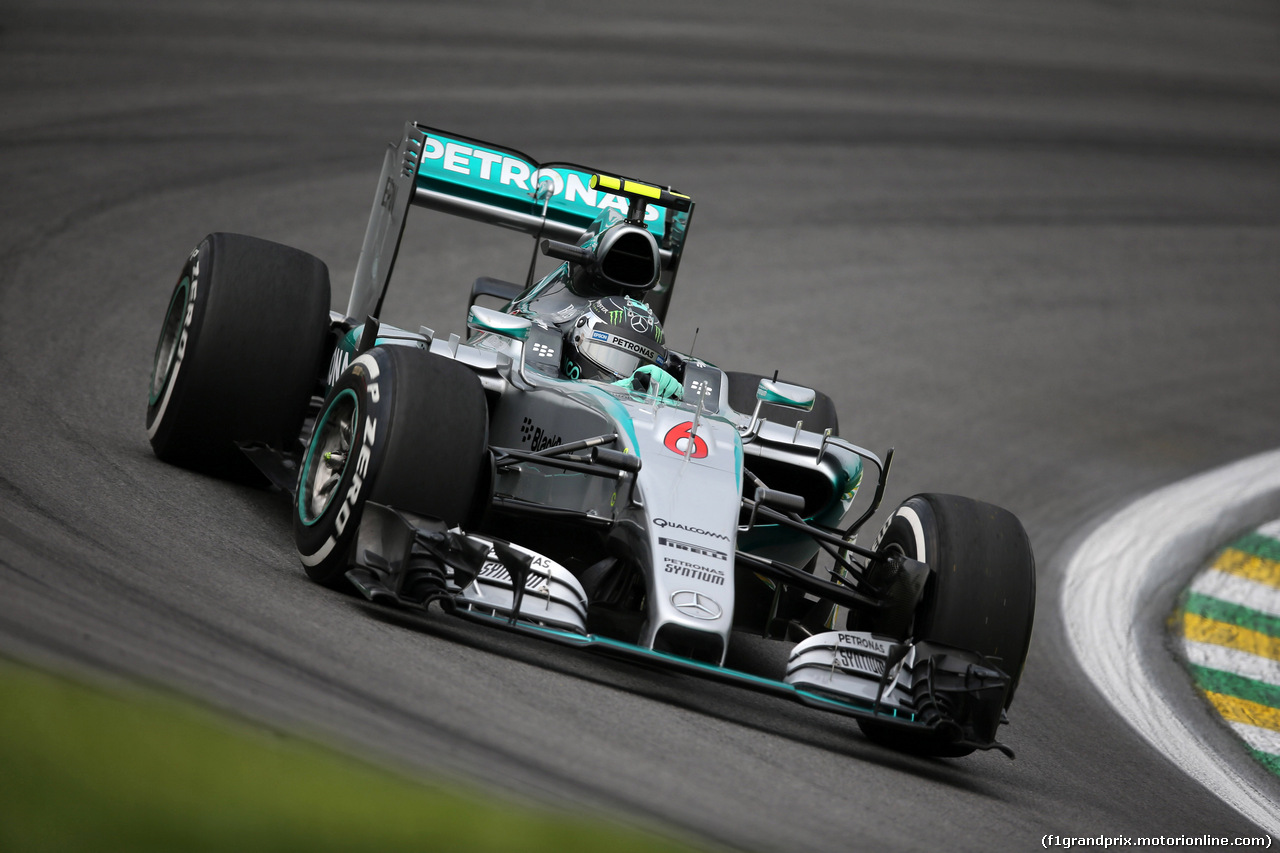 GP BRASILE, 13.11.2015 - Prove Libere 1, Nico Rosberg (GER) Mercedes AMG F1 W06