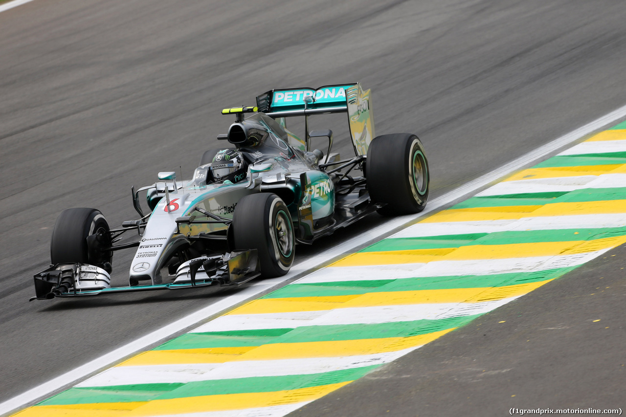 GP BRASILE, 13.11.2015 - Prove Libere 1, Nico Rosberg (GER) Mercedes AMG F1 W06