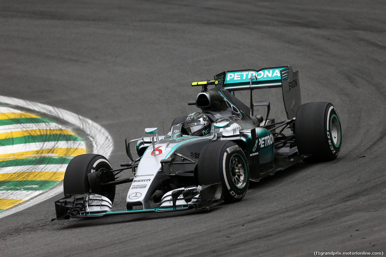 GP BRASILE, 13.11.2015 - Prove Libere 1, Nico Rosberg (GER) Mercedes AMG F1 W06