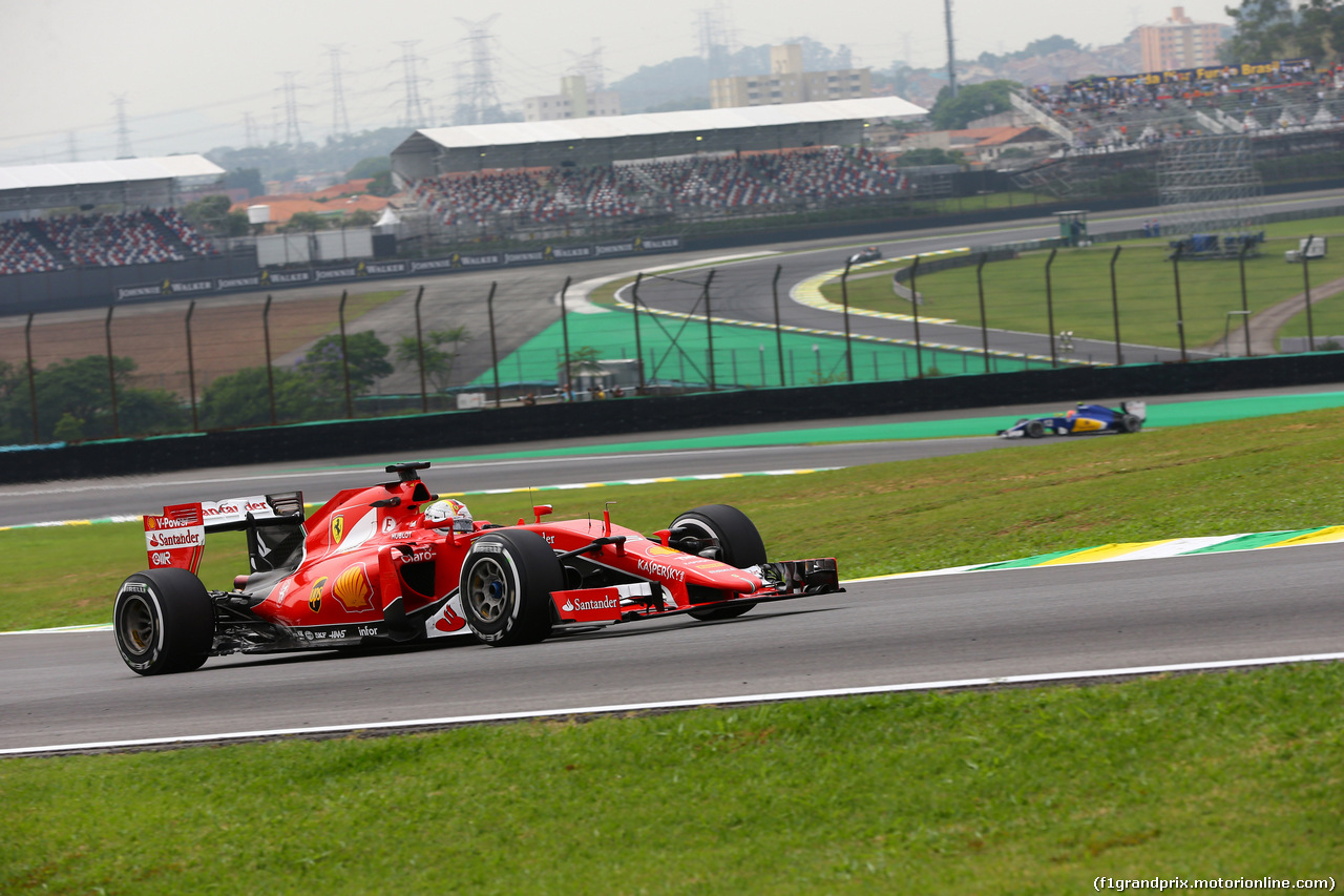 GP BRASILE, 13.11.2015 - Prove Libere 1, Sebastian Vettel (GER) Ferrari SF15-T