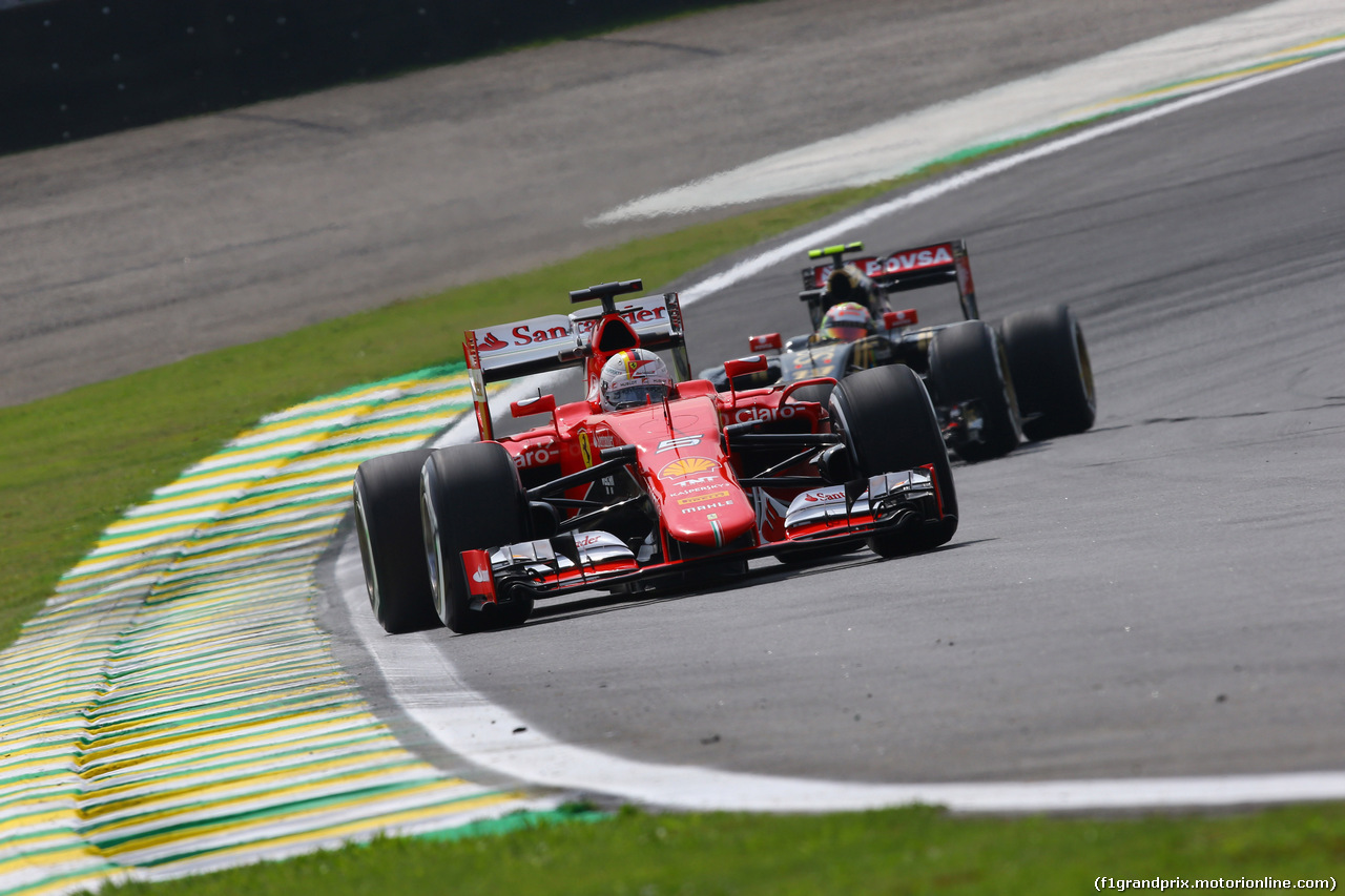 GP BRASILE, 13.11.2015 - Prove Libere 1, Sebastian Vettel (GER) Ferrari SF15-T