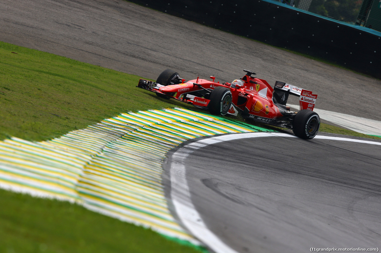 GP BRASILE, 13.11.2015 - Prove Libere 1, Sebastian Vettel (GER) Ferrari SF15-T