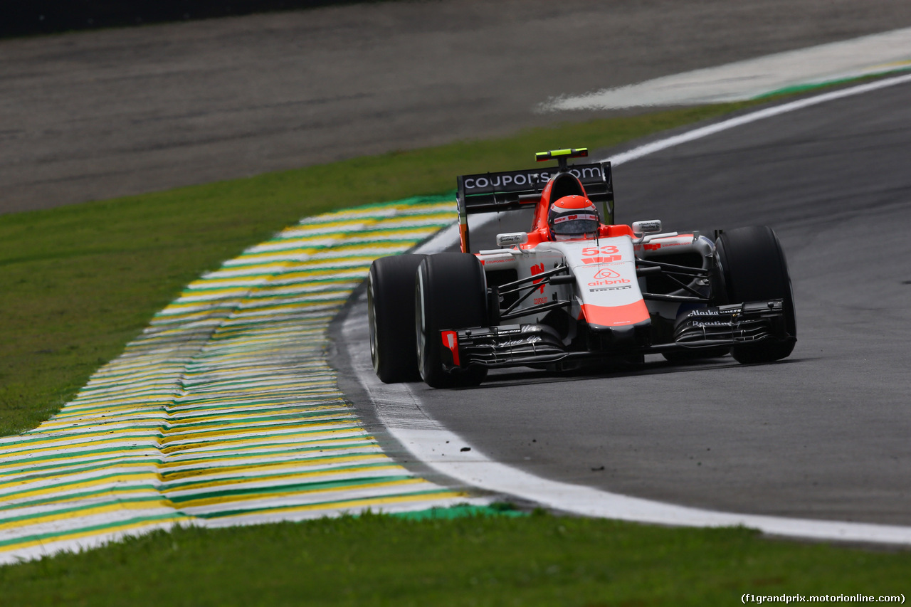 GP BRASILE, 13.11.2015 - Prove Libere 1, Alexander Rossi (USA) Manor Marussia F1 Team