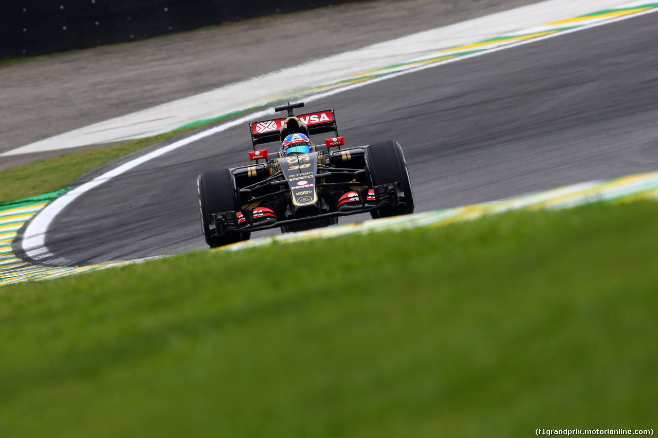 GP BRASILE, 13.11.2015 - Prove Libere 1, Jolyon Palmer (GBR) Test Driver, Lotus F1 Team