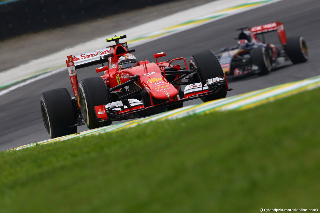 GP BRASILE, 13.11.2015 - Prove Libere 1, Kimi Raikkonen (FIN) Ferrari SF15-T