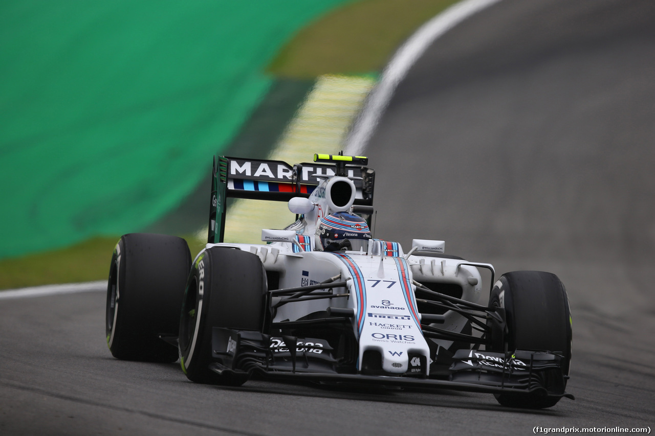 GP BRASILE, 13.11.2015 - Prove Libere 1, Valtteri Bottas (FIN) Williams F1 Team FW37