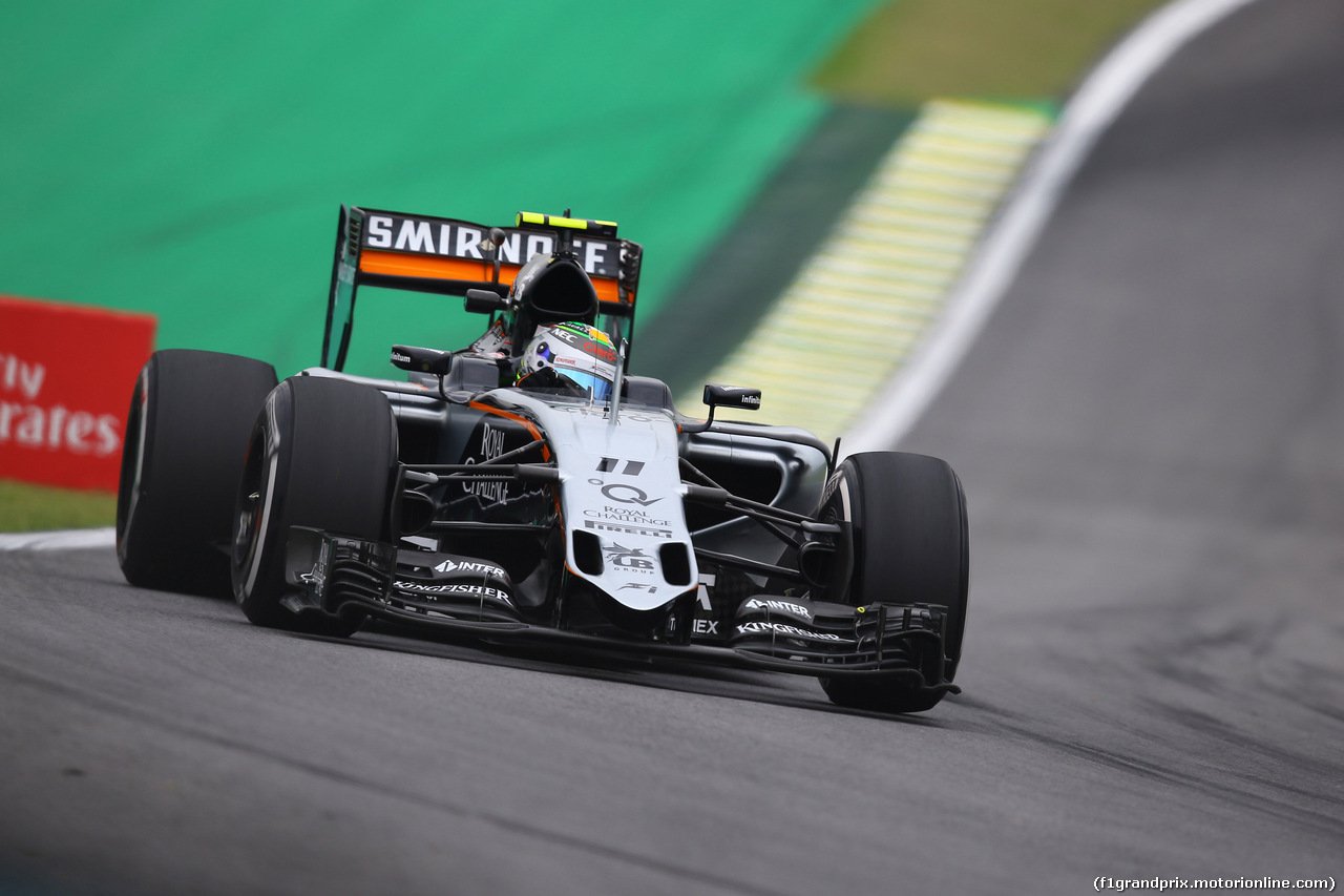 GP BRASILE, 13.11.2015 - Prove Libere 1, Nico Hulkenberg (GER) Sahara Force India F1 VJM08