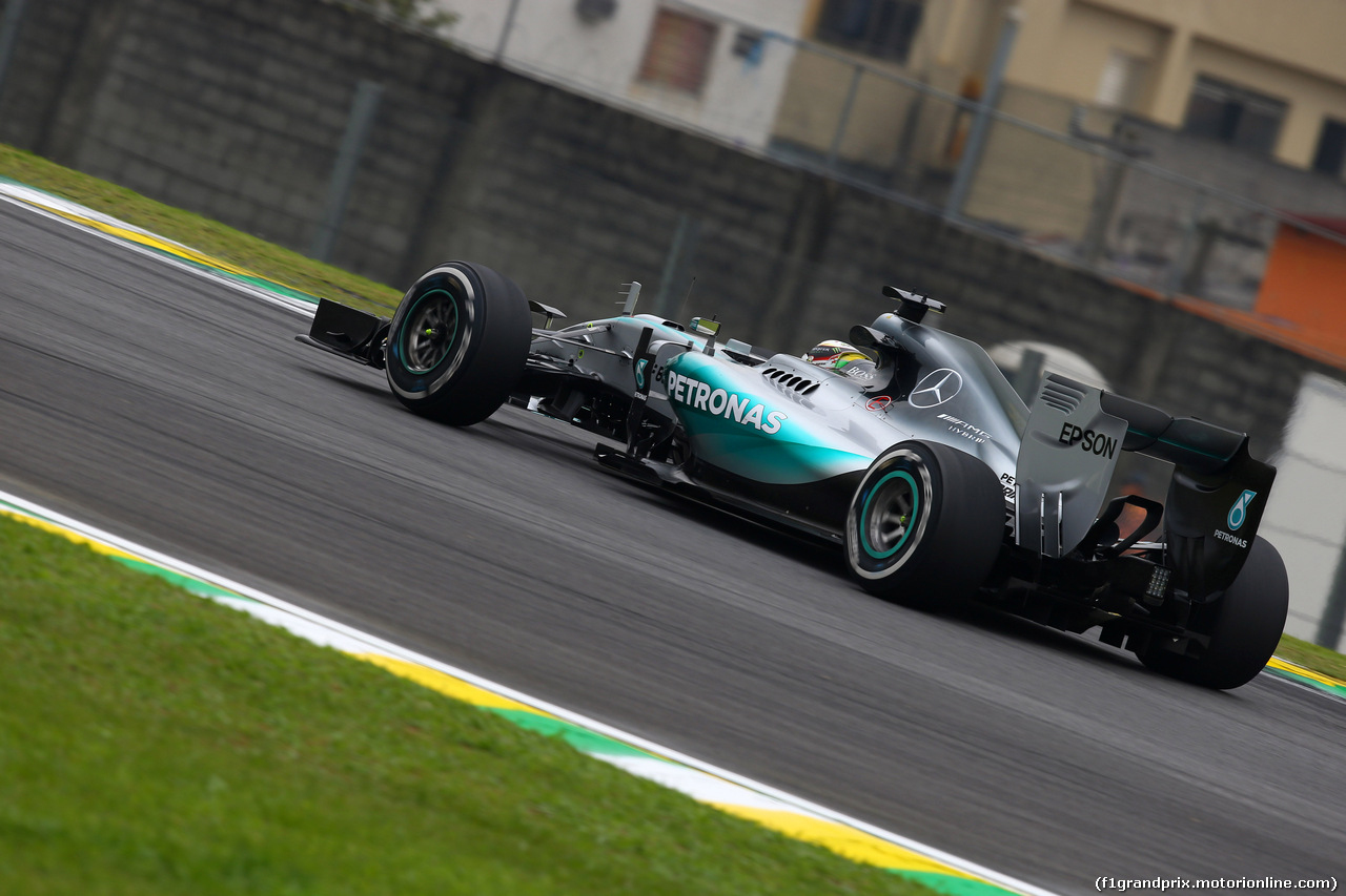 GP BRASILE, 13.11.2015 - Prove Libere 1, Lewis Hamilton (GBR) Mercedes AMG F1 W06